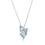 Load image into Gallery viewer, SO SEOUL Aster Double Star in Mixed Colored Austrian Crystal Pendant Chain Necklace