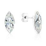 Load image into Gallery viewer, SO SEOUL Ioni Triple Leaf Swarovski®Crystal Pierced Stud Earrings
