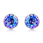 Load image into Gallery viewer, SO SEOUL Bella Classic Round Sphere Encrusted Swarovski® Crystal Pierced Stud Earring
