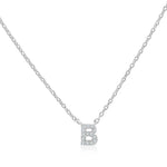 Load image into Gallery viewer, SO SEOUL Eternal Radiant Initial Charm Diamond Simulant Necklace