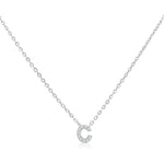 Load image into Gallery viewer, SO SEOUL Eternal Radiant Initial Charm Diamond Simulant Necklace