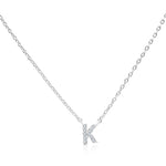 Load image into Gallery viewer, SO SEOUL Eternal Radiant Initial Charm Diamond Simulant Necklace