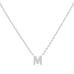 Load image into Gallery viewer, SO SEOUL Eternal Radiant Initial Charm Diamond Simulant Necklace