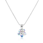 Load image into Gallery viewer, SO SEOUL Kaleidoscope Floral Aurore Boreale Austrian Crystal Pendant Chain Necklace