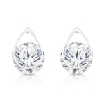 Load image into Gallery viewer, SO SEOUL Callista Teardrop Diamond Simulant Cubic Zirconia Pierced Stud Earrings