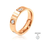 Load image into Gallery viewer, SO SEOUL Forever Encrusted Diamond Simulant Cubic Zirconia Rhodium/Rose Gold Ring