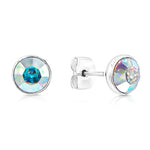 Load image into Gallery viewer, SO SEOUL Bella Classic Round Sphere Encrusted Swarovski® Crystal Pierced Stud Earring