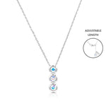 Load image into Gallery viewer, SO SEOUL Bella Classic Triple Aurore Boreale Swarovski® Crystal Adjustable Necklace