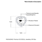 Load image into Gallery viewer, SO SEOUL Amora Love Heart Set - Diamond Simulant Cubic Zirconia Pendant Necklace and Stud Earrings