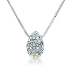 Load image into Gallery viewer, SO SEOUL Glimmering Teardrop Mixed Colored Austrian Crystal Pendant Chain Necklace