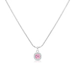 Load image into Gallery viewer, SO SEOUL Halo Cushion Cut Square Diamond Simulant Zirconia Pendant Chain Necklace