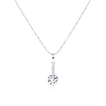 Load image into Gallery viewer, SO SEOUL Lic Crown Solitaire White or Purple Simulated Diamond Cubic Zirconia Necklace and Earrings Set
