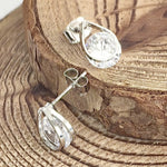 Load image into Gallery viewer, SO SEOUL Callista Teardrop Diamond Simulant Cubic Zirconia Pierced Stud Earrings