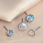 Load image into Gallery viewer, SO SEOUL Bella Classic Round Sphere Encrusted Swarovski® Crystal Pierced Stud Earring