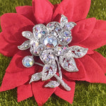 Load image into Gallery viewer, SO SEOUL Leilani Oversized Flower Aurore Boreale Austrian Crystal Rollover Clasp Brooch