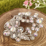 Load image into Gallery viewer, SO SEOUL Leilani Flower Bouquet Aurore Boreale Austrian Crystal Rollover Clasp Brooch