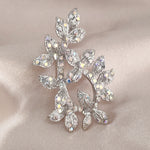 Load image into Gallery viewer, SO SEOUL Leilani Tree of Life Nature Leaf Aurore Boreale Austrian Crystal Rollover Clasp Brooch