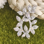 Load image into Gallery viewer, SO SEOUL Leilani Tree of Life Nature Leaf Aurore Boreale Austrian Crystal Rollover Clasp Brooch