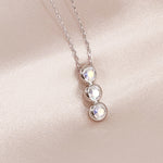 Load image into Gallery viewer, SO SEOUL Bella Classic Triple Aurore Boreale Swarovski® Crystal Adjustable Necklace