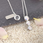 Load image into Gallery viewer, SO SEOUL Bella Classic Triple Aurore Boreale Swarovski® Crystal Adjustable Necklace