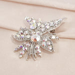Load image into Gallery viewer, SO SEOUL Leilani Oversized Flower Bouquet Aurore Boreale Austrian Crystal Rollover Clasp Brooch