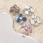 Load image into Gallery viewer, SO SEOUL Glimmering Triple Austrian Crystal Mini Baby Brooch Keronsang Hijab Pin