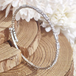 Load image into Gallery viewer, SO SEOUL Chiara Classic Emerald Single Row Austrian Crystal Circle Spiral Adjustable Open-End Bangle