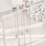 Load image into Gallery viewer, SO SEOUL Halo Cushion Cut Square Shaped Diamond Simulant Cubic Zirconia Adjustable Bracelet