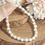 Load image into Gallery viewer, SO SEOUL Quinn Pearl in White with Multi Beads Austrian Crystal Elastic Bracelet