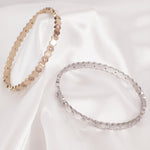 Load image into Gallery viewer, SO SEOUL Bumble Bee Honeycomb Encrusted Diamond Simulant Cubic Zirconia Rhodium/Rose Gold Side Hinged Bangle