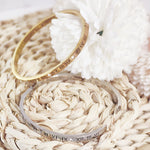 Load image into Gallery viewer, SO SEOUL Roman Numeral Encrusted Diamond Simulant Cubic Zirconia Silver/Rose Gold Side Hinged Bangle