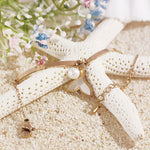 Load image into Gallery viewer, SO SEOUL Ocean The Sea Whale Tail Charm with Dangling Pearl Rose Gold Bracelet