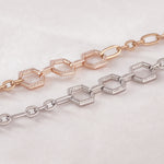 Load image into Gallery viewer, SO SEOUL Glimmering Geometric Diamond Simulant Bracelet