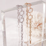 Load image into Gallery viewer, SO SEOUL Glimmering Geometric Diamond Simulant Bracelet