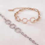 Load image into Gallery viewer, SO SEOUL Glimmering Geometric Diamond Simulant Bracelet