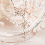 Load image into Gallery viewer, SO SEOUL Attract Y Sun Burst Diamond Simulant Cubic Zirconia Fixed Chain Necklace