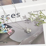 Load image into Gallery viewer, SO SEOUL Sequoia Cubie Cube 3D Rubik Cube White Square Swarovski® Crystal Pendant Chain Necklace