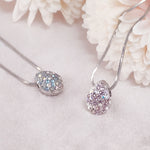 Load image into Gallery viewer, SO SEOUL Glimmering Teardrop Mixed Colored Austrian Crystal Pendant Chain Necklace