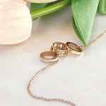 Load image into Gallery viewer, SO SEOUL Roman Numeral Rolling Barrel Austrian Crystal Rose Gold Pendant Necklace