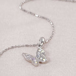 Load image into Gallery viewer, SO SEOUL Caria Flying 3D Butterfly Aurore Boreale Austrian Crystal Pendant Necklace