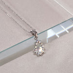 Load image into Gallery viewer, SO SEOUL Glimmer Teardrop Aurore Boreale Austrian Crystal Pendant Chain Necklace