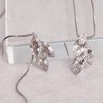 Load image into Gallery viewer, SO SEOUL Ioni Triple Leaf Swarovski®Crystal Pendant Necklace