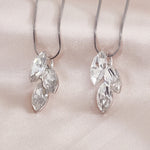 Load image into Gallery viewer, SO SEOUL Ioni Triple Leaf Swarovski®Crystal Pendant Necklace