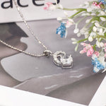 Load image into Gallery viewer, SO SEOUL Callista Twisted Infinite Diamond Simulant Pendant Chain Necklace
