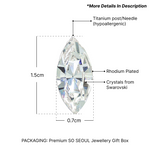 Load image into Gallery viewer, SO SEOUL Ioni Triple Leaf Swarovski®Crystal Pierced Stud Earrings