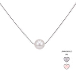 Load image into Gallery viewer, SO SEOUL Exquisite Swarovski® Crystal Pearl Classic White Pink Grey Chain Necklace