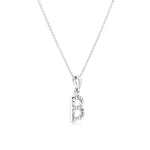 Load image into Gallery viewer, SO SEOUL Personalized Initial Alphabet Letter Aurore Boreale Swarovski® Crystal Pendant Necklace