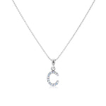 Load image into Gallery viewer, SO SEOUL Personalized Initial Alphabet Letter Aurore Boreale Swarovski® Crystal Pendant Necklace