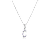 Load image into Gallery viewer, SO SEOUL Personalized Initial Alphabet Letter Aurore Boreale Swarovski® Crystal Pendant Necklace