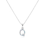 Load image into Gallery viewer, SO SEOUL Personalized Initial Alphabet Letter Aurore Boreale Swarovski® Crystal Pendant Necklace